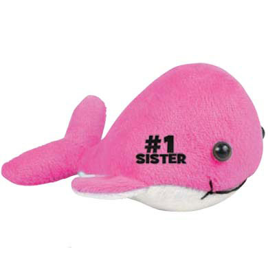 number one sister plush whale