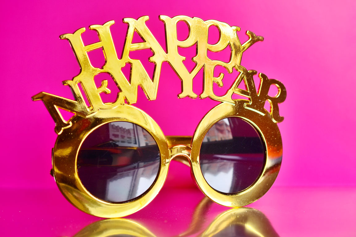 Happy New Year glasses
