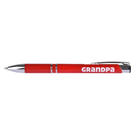 pen with "grandpa" written on it