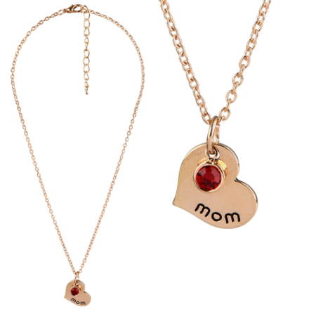 mom heart necklace
